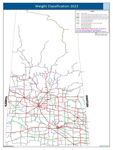 saskatchewan highway weight restrictions.